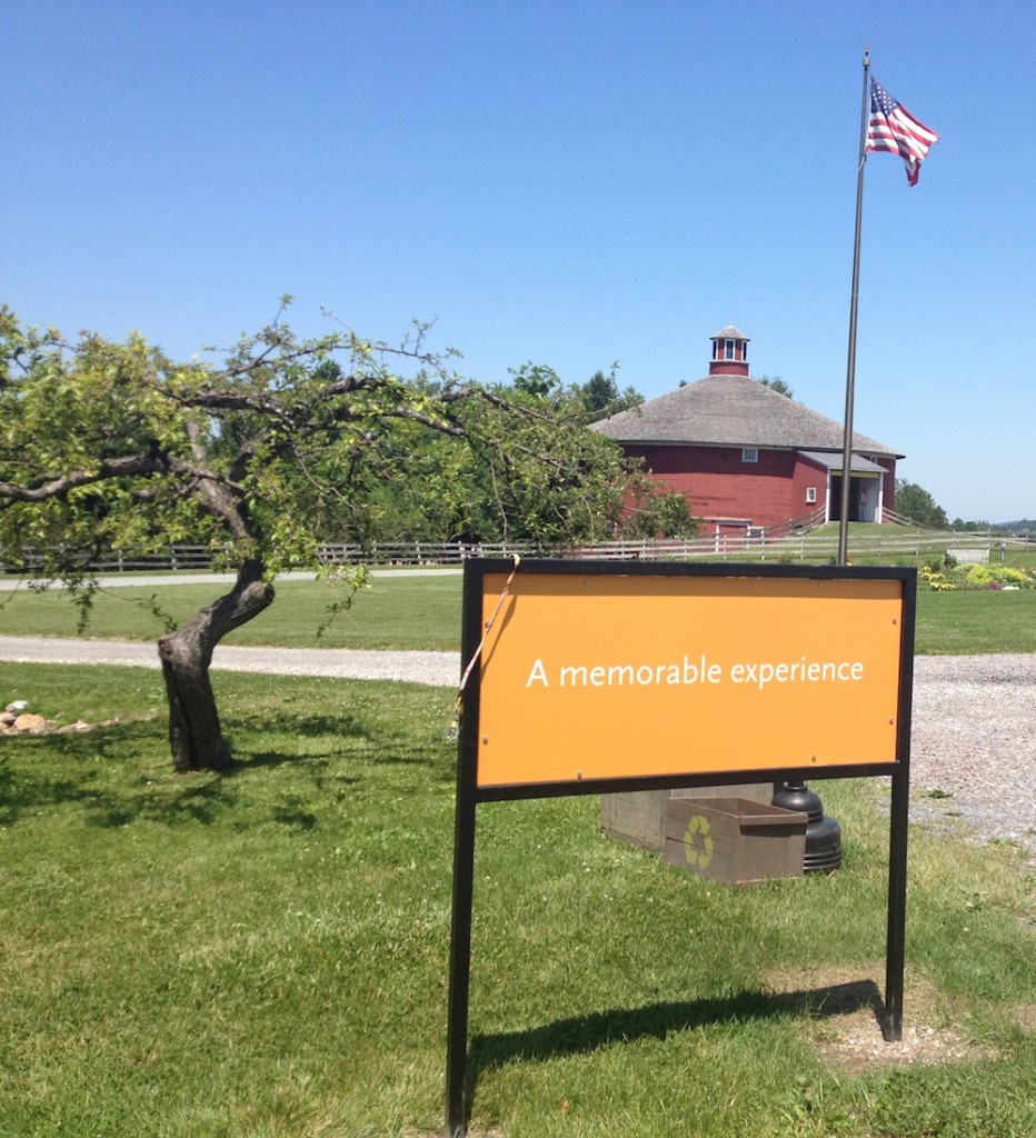 Sign at the Shelburne Museum entrance